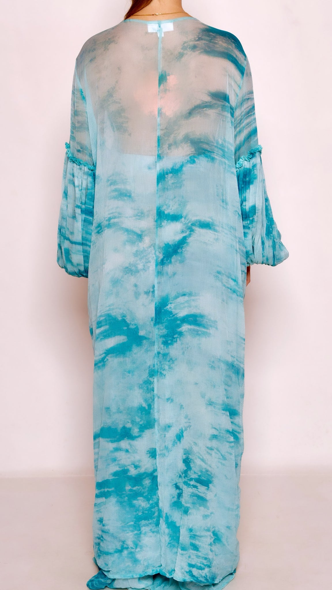 Kimberley Kaftan Throwover Seablue