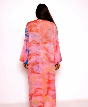 Kimberley Kaftan Throwover Sunset Pink